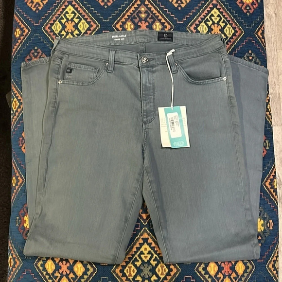 AG Women’s Prima Mid Rise Blue Cigarette Ankle Pants Size 30R NWT - Picture 8 of 11